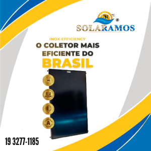 Coletor Solar Banho Inox Efficiency COM ROSCA 1,00x1,00 Termomax